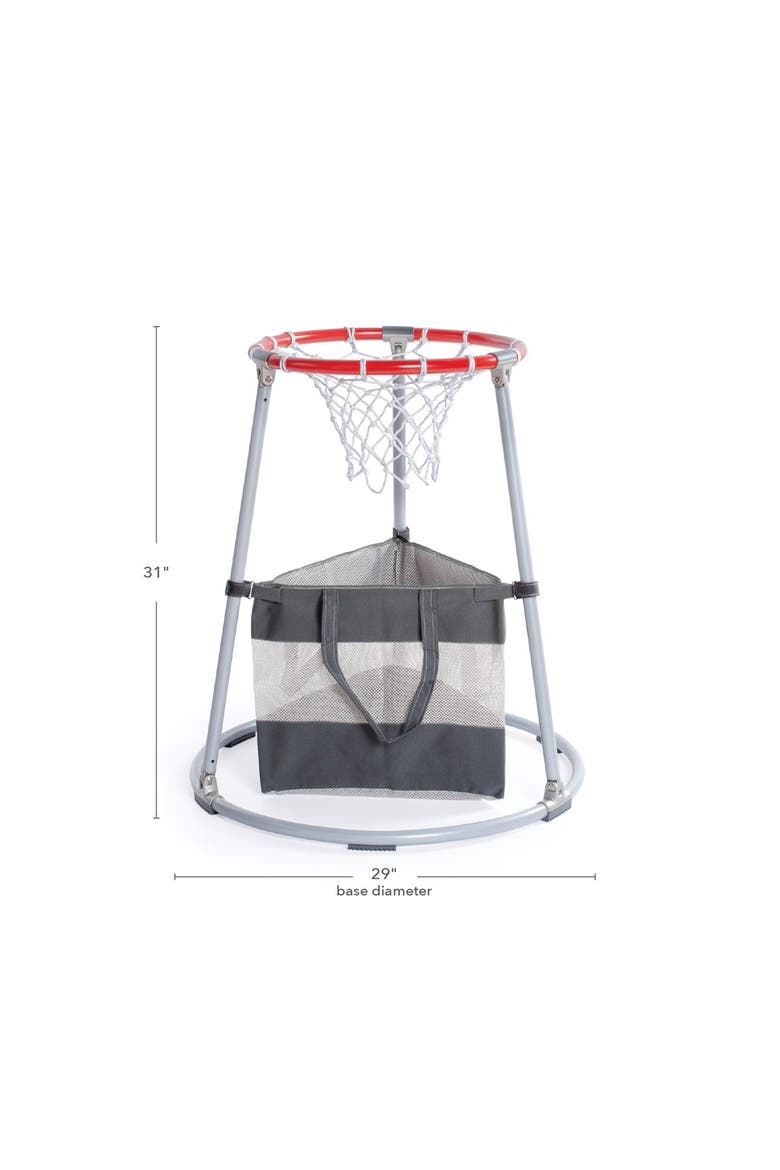 Toddler Basketball Hoop with Storage Bag, Alternate, color, Gray