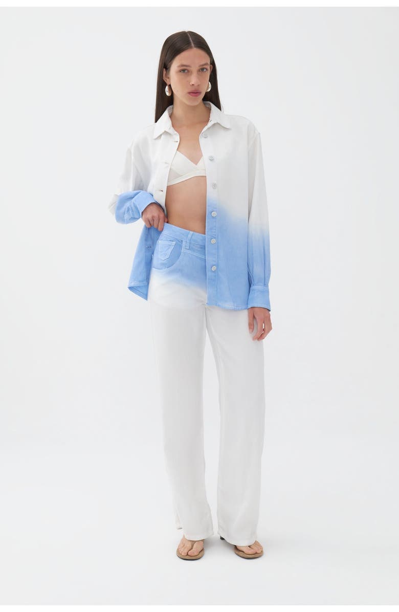 Nocturne High Waist Ombre Jeans, Alternate, color, 