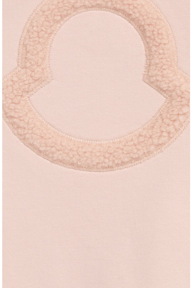 Logo Faux Shearling & Cotton Fleece Sweatshirt Dress, Alternate, color, 514 PASTEL PINK