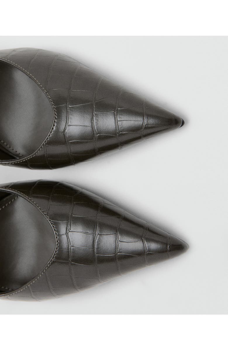 MANGO Pointed Toe Pump, Alternate, color, Light Heather Grey