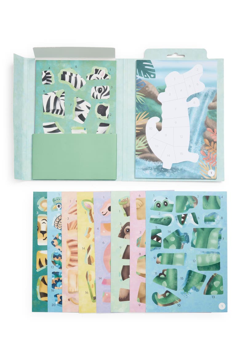 Animals Sticker by Number Activity Set, Alternate, color, MULTI