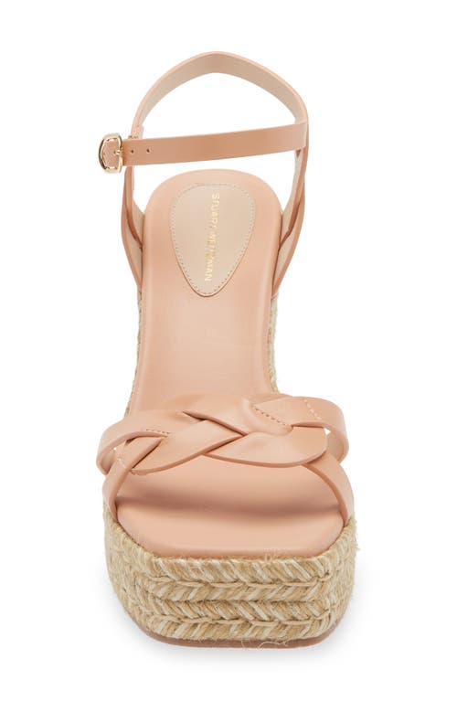 Stuart Weitzman Braida Max Espadrille Wedge Sandal In Ginger
