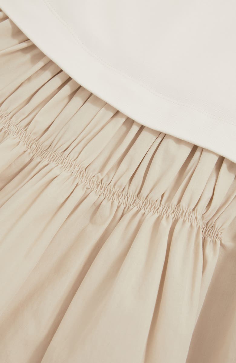 Reiss Kids' Wren Mixed Media Dress, Alternate, color, Neutral