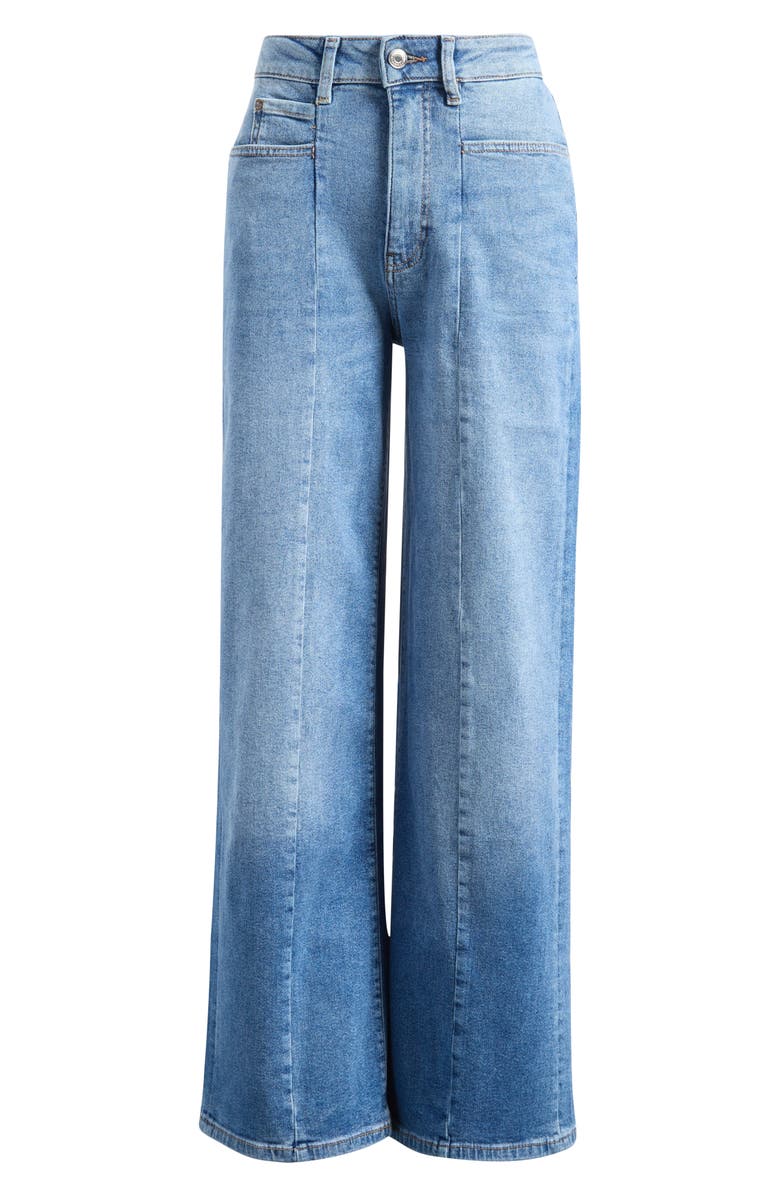 WARP+WEFT High Waist Wide Leg Jeans, Alternate, color, Ever After Blues