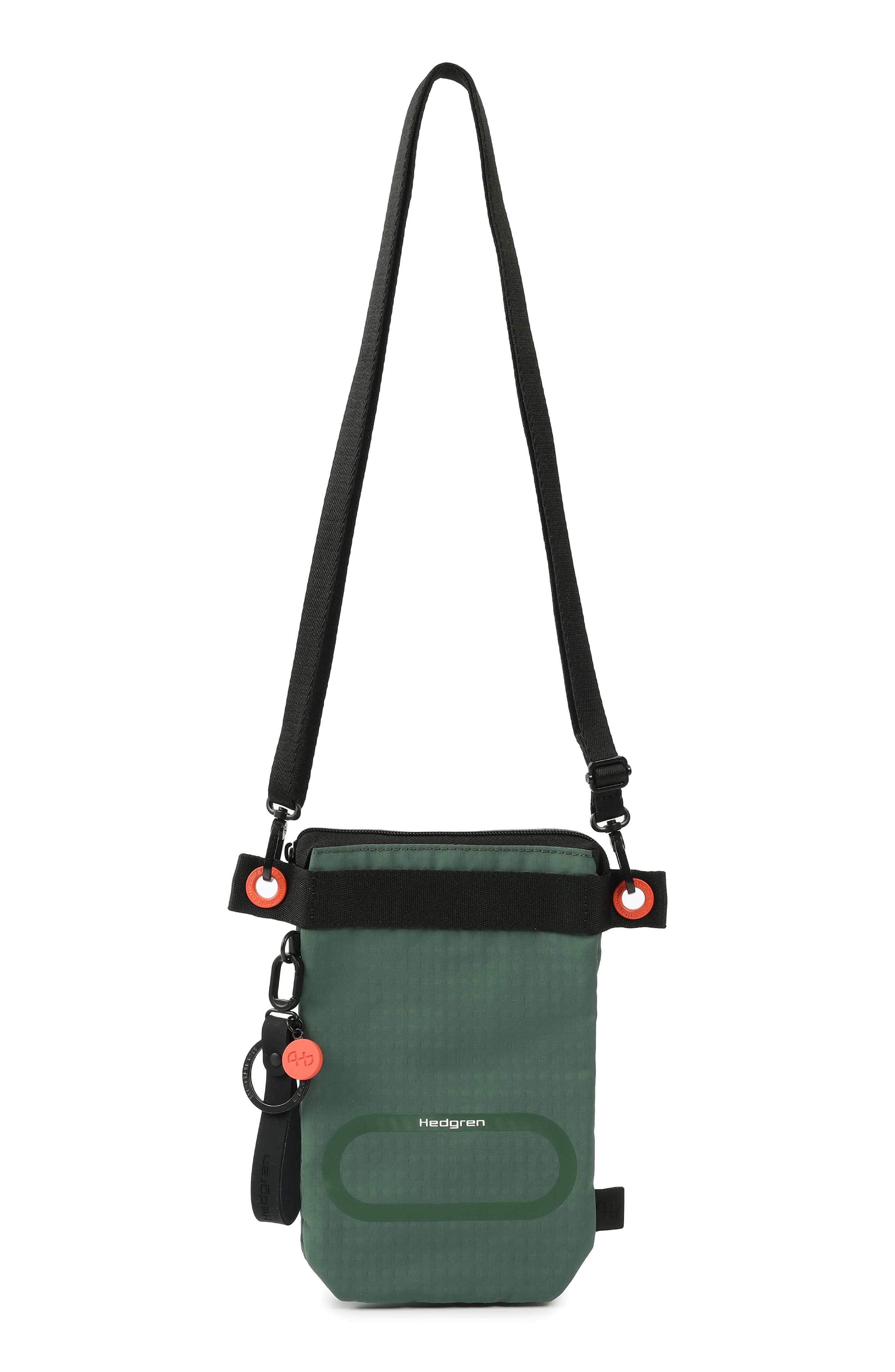 OTU Vertical RFID Crossbody Bag, Alternate, color, DUCK GREEN