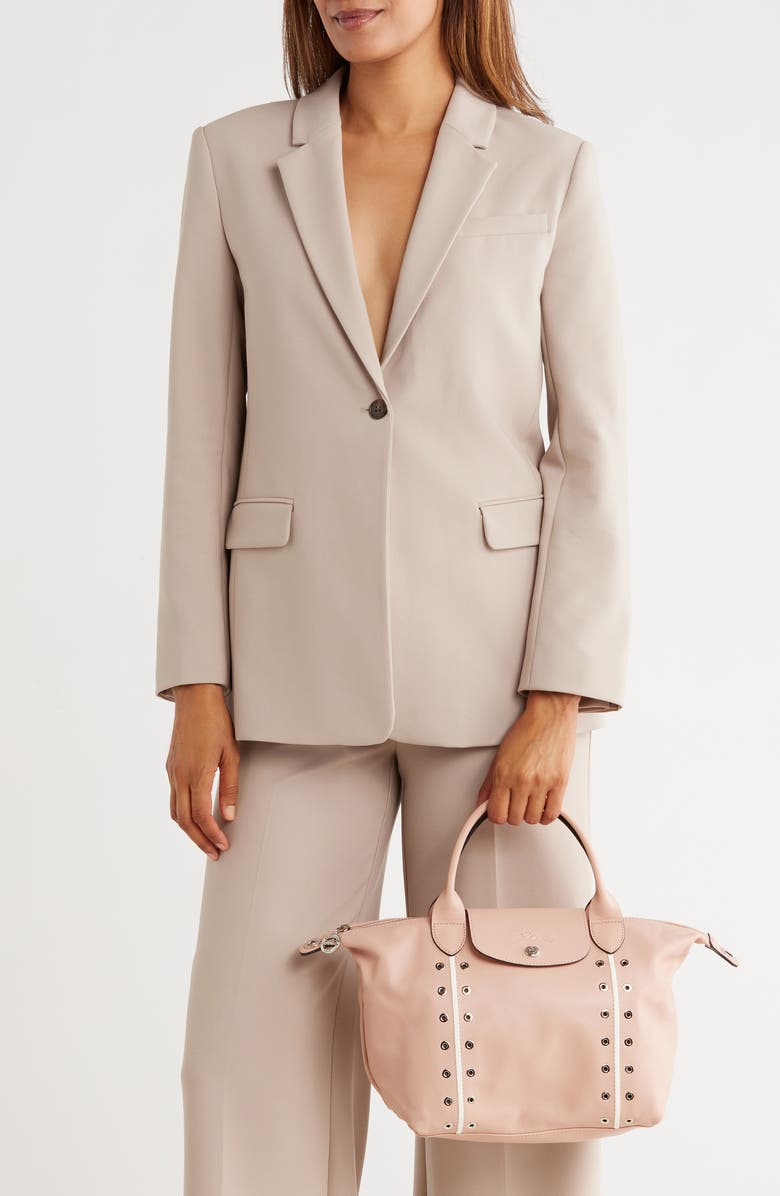 Longchamp Oeillet Small Shoulder Bag, Alternate, color, Powder Pink