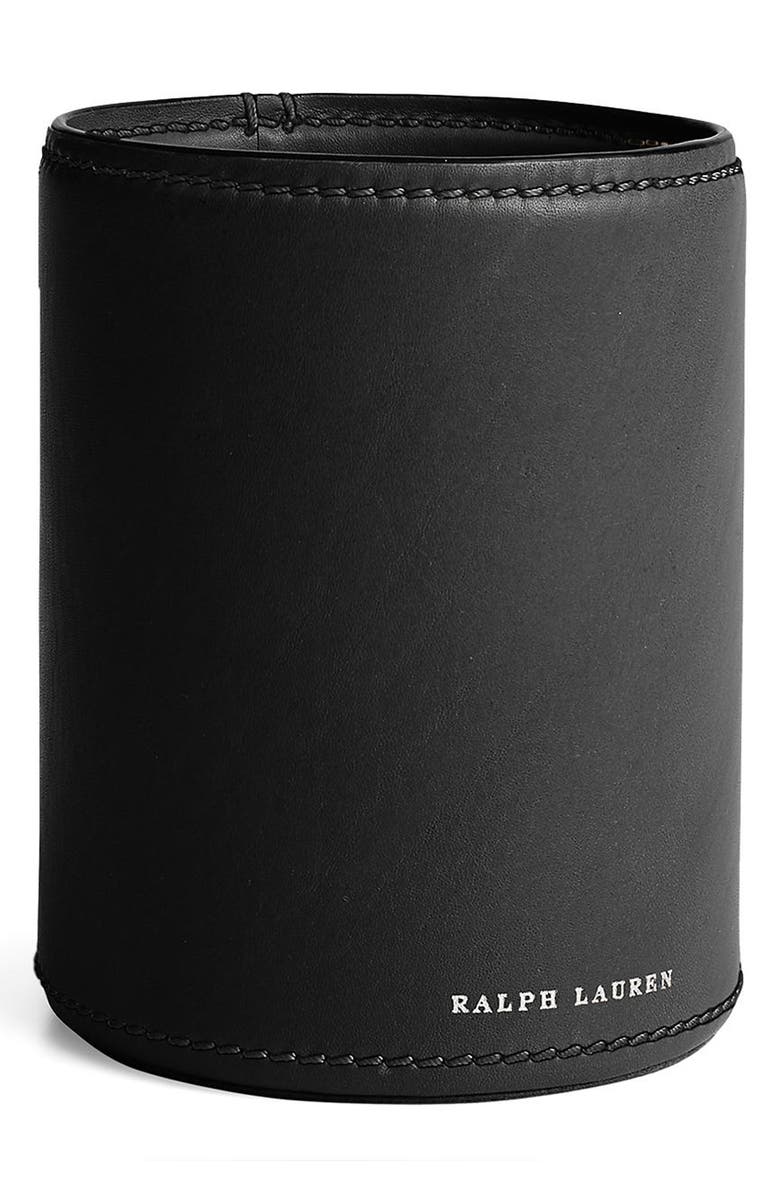 Ralph Lauren Brennan Leather Pencil Cup, Main, color, 