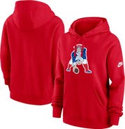 Nike Women's Nike Red New England Patriots Club Fleece Pullover Hoodie