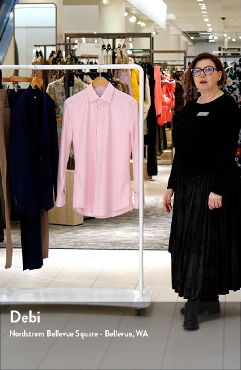 Slim Fit Non-Iron Cotton Twill Dress Shirt, sales video thumbnail