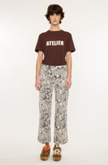KanCan Shera Mid Rise Ankle Wide Jeans