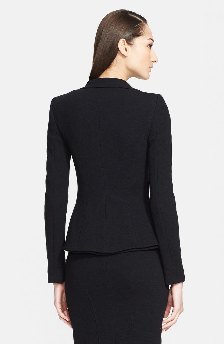 Armani Collezioni Crepe Jersey Jacket, Alternate, color, 