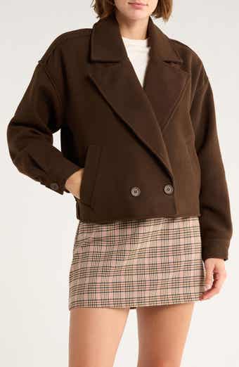 Steve Madden Double Breasted Crop Jacket