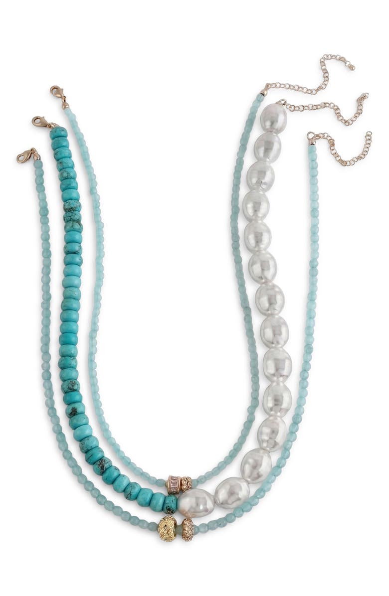 MacRae & Co. Ann Set of 3 Necklaces, Main, color, Blue