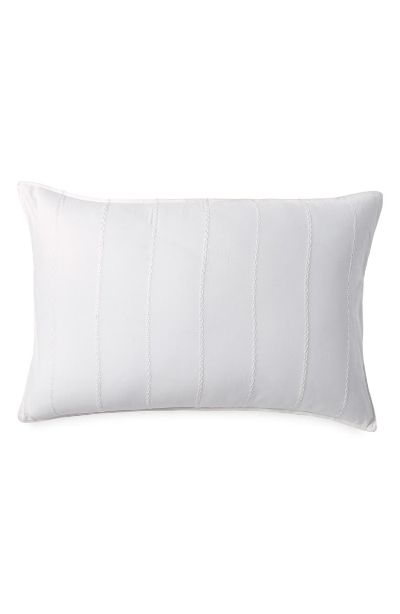 DKNY Pure Eyelet Voile Sham, Main, color, 