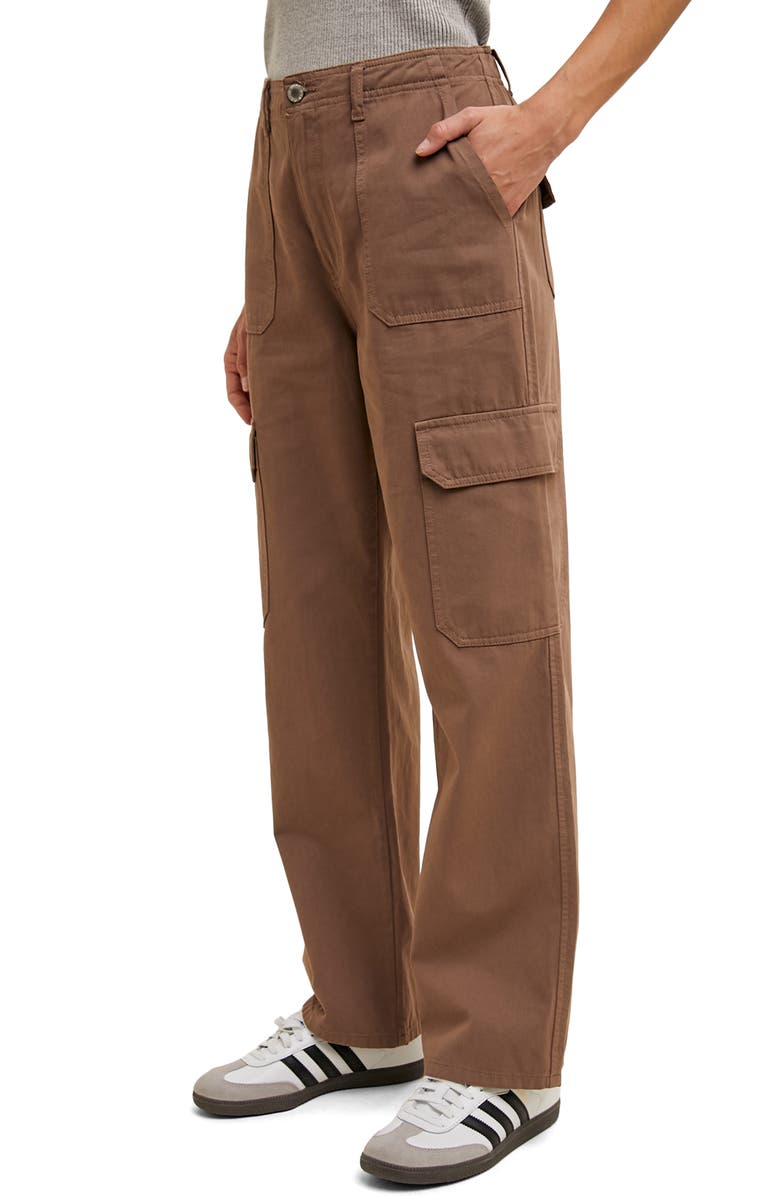 WISHLIST Straight Leg Cargo Pants, Alternate, color, Mocha