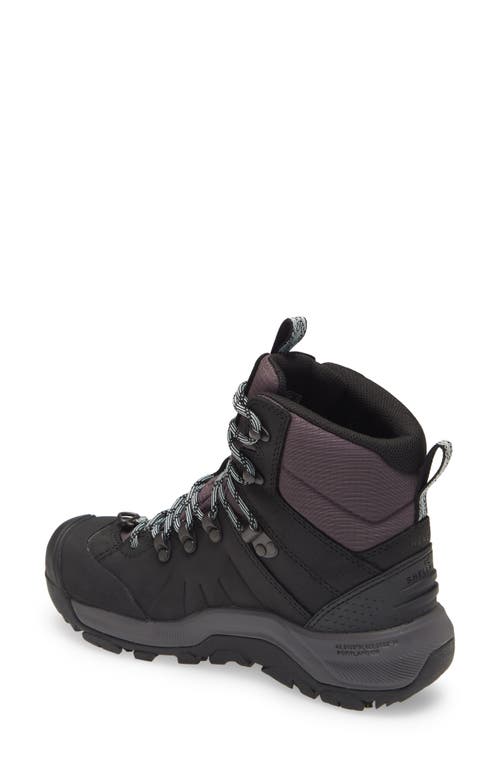 Keen Revel Mid Polar Waterproof Hiking Boot In Black/harbor Gray