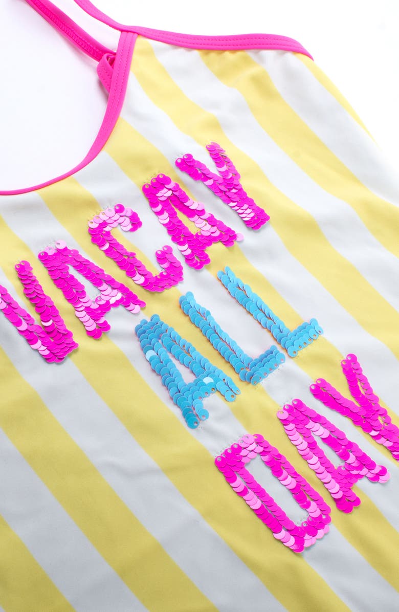 Shade Critters Reversible Sequin One-Piece Swimsuit, Alternate, color,