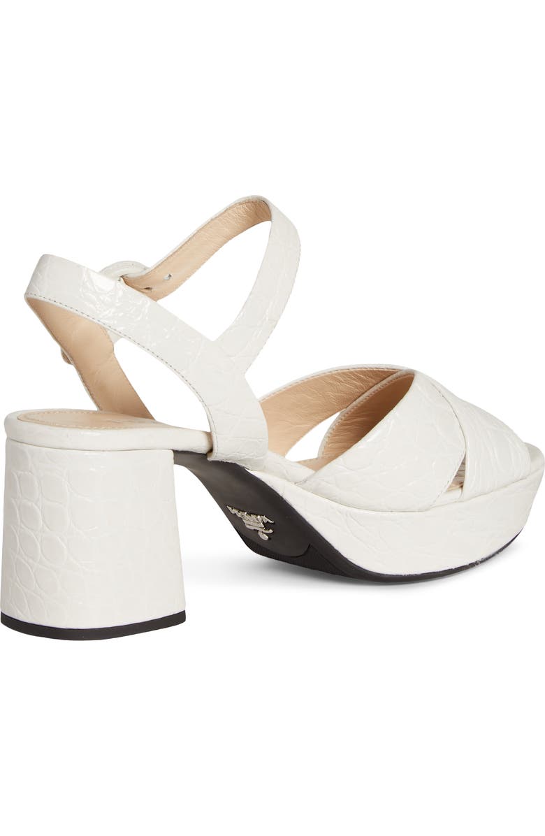 Prada Quarter Strap Platform Sandal, Alternate, color,