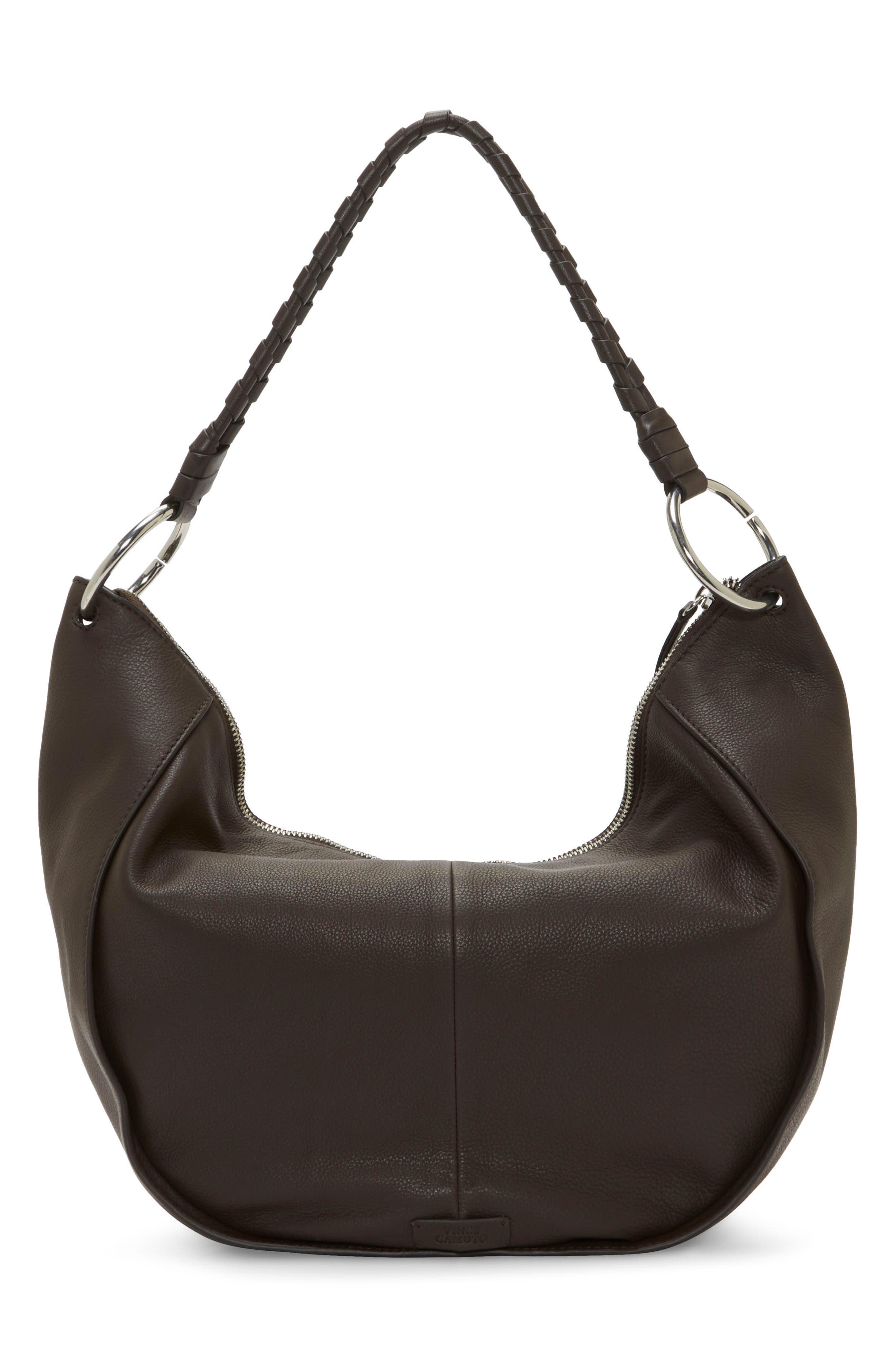 Vince Camuto Billu Leather Shoulder Bag, Alternate, color, 