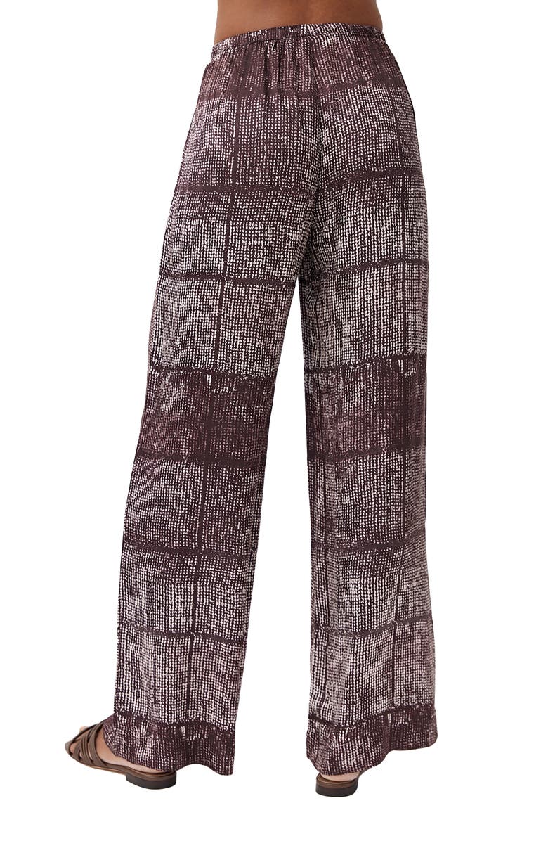 Bella Dahl Printed Wide Leg Drawstring Pants, Alternate, color, Asilah Print