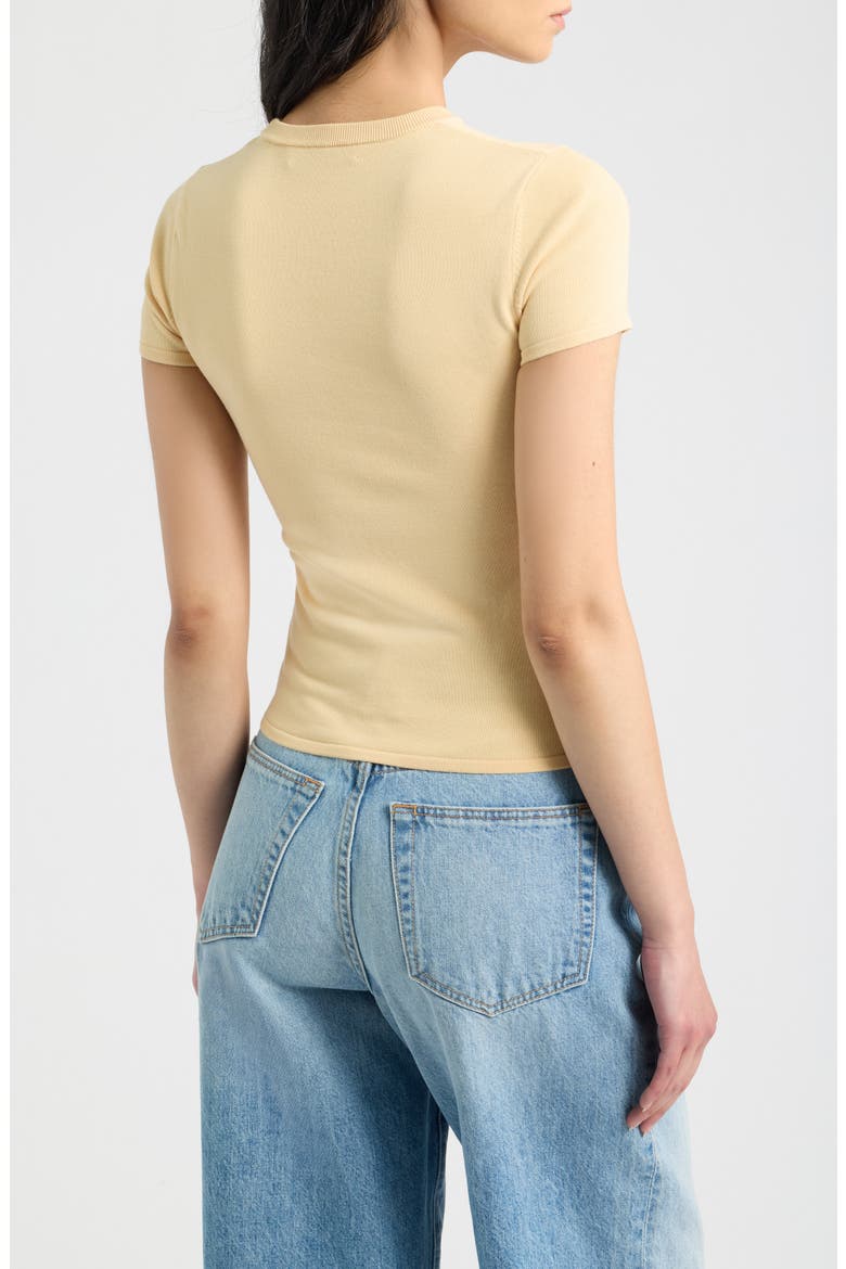 Leandra T-Shirt, Alternate, color, BUTTER