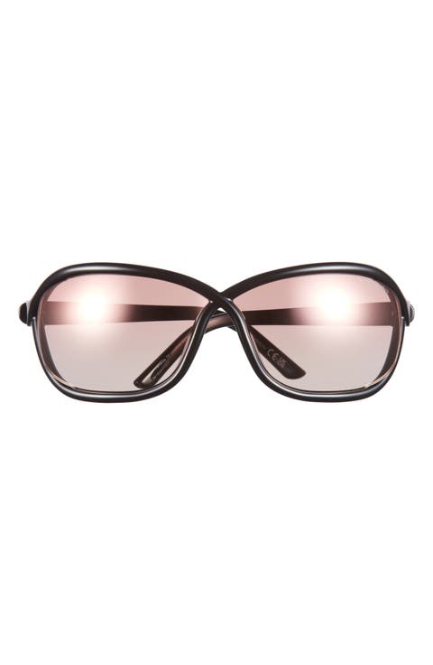 68mm Gradient Square Sunglasses