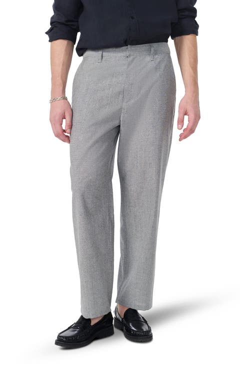 Donegal Baggy Wool & Linen Blend Pants