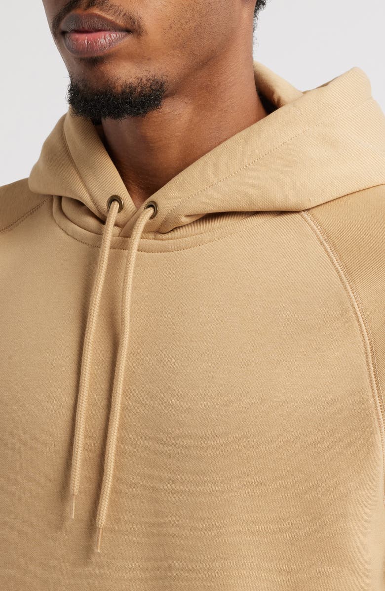Carhartt Work In Progress Chase Fleece Hoodie, Alternate, color, Dusty H Brown / Gold