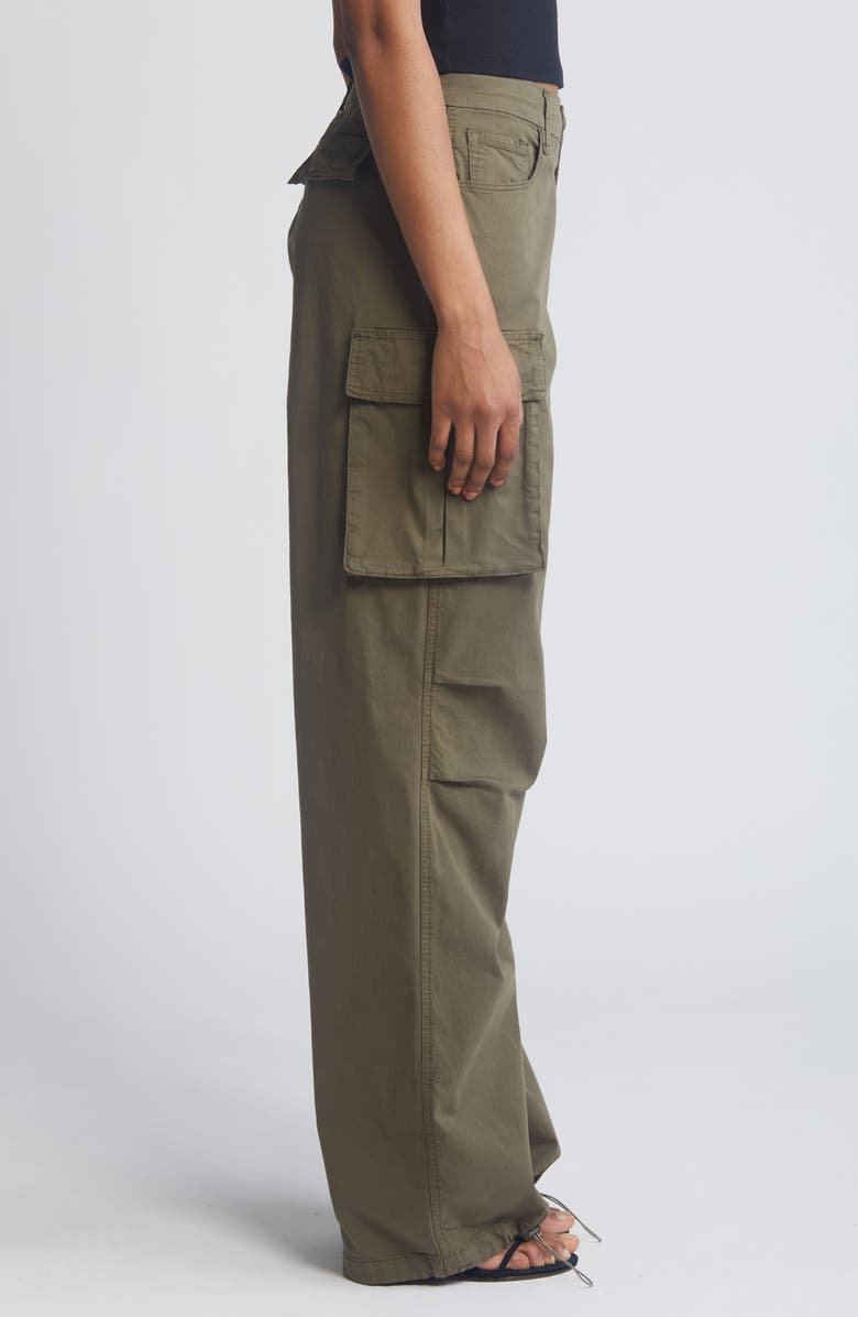 Good American Cotton Cargo Pants, Alternate, color, Fatigue001