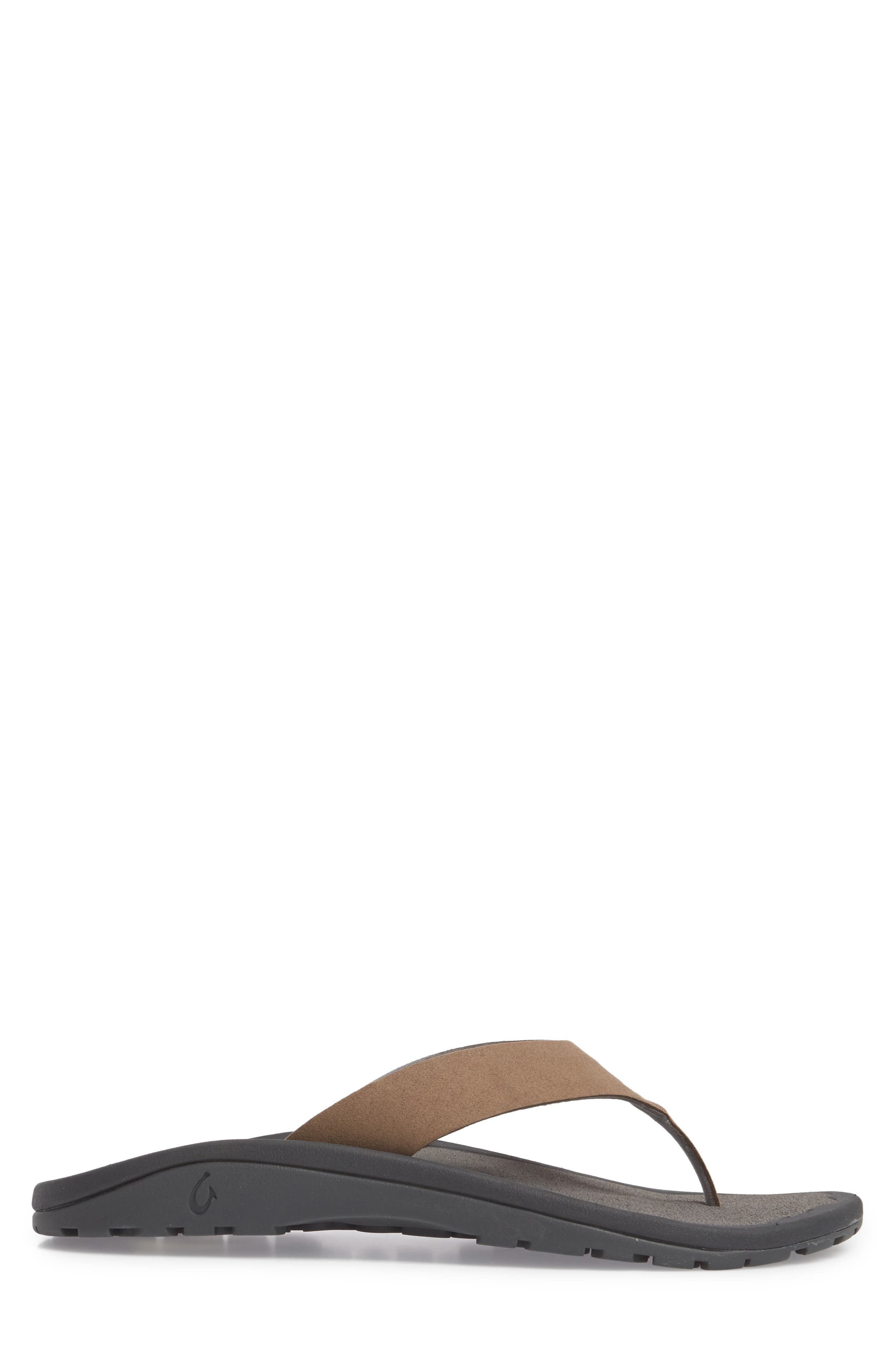 Ohana Ho'okahi Flip Flop, Alternate, color, MUSTANG/ CHARCOAL