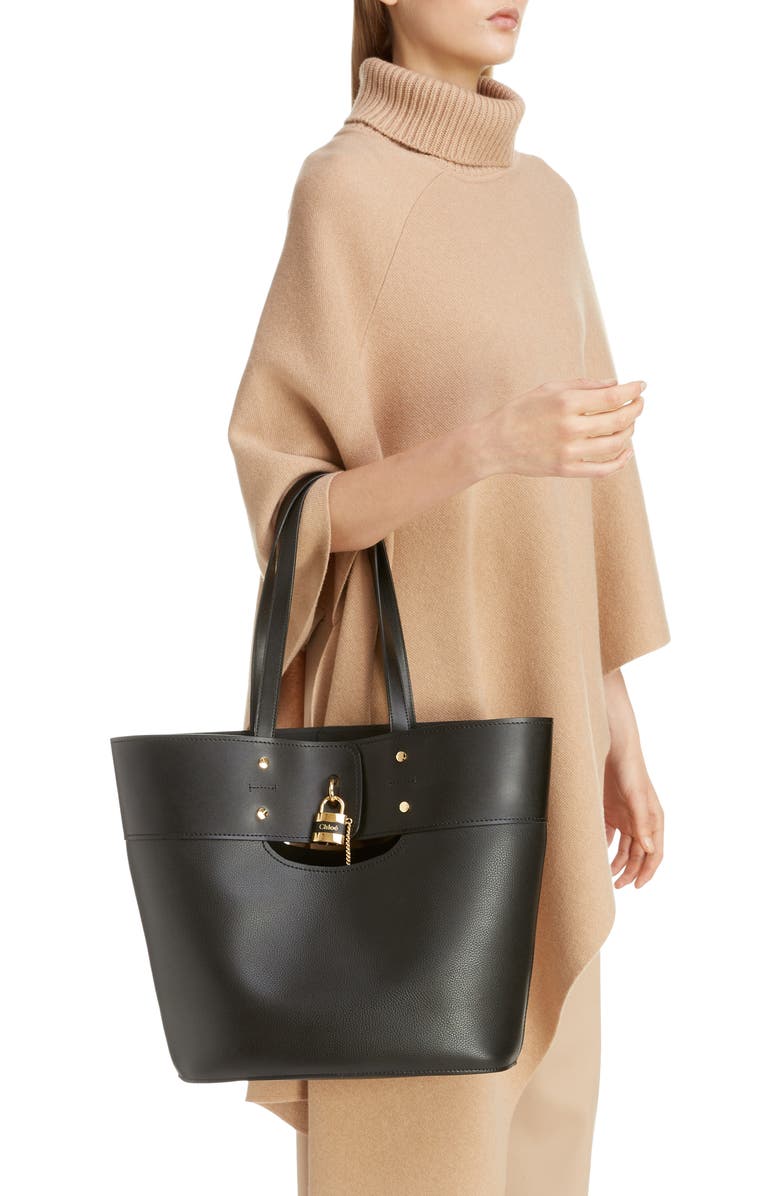 Chloé Aby Medium Leather Tote, Alternate, color,