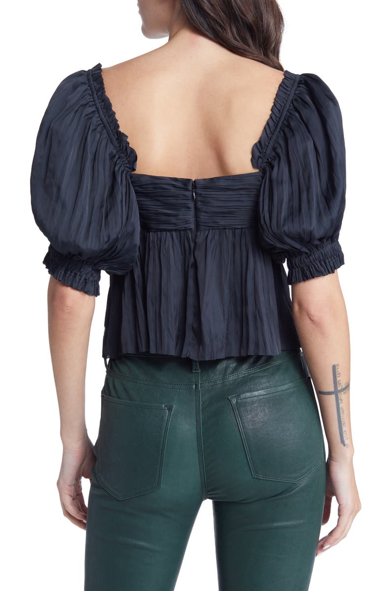 FRAME Puff Sleeve Empire Waist Blouse, Alternate, color, 