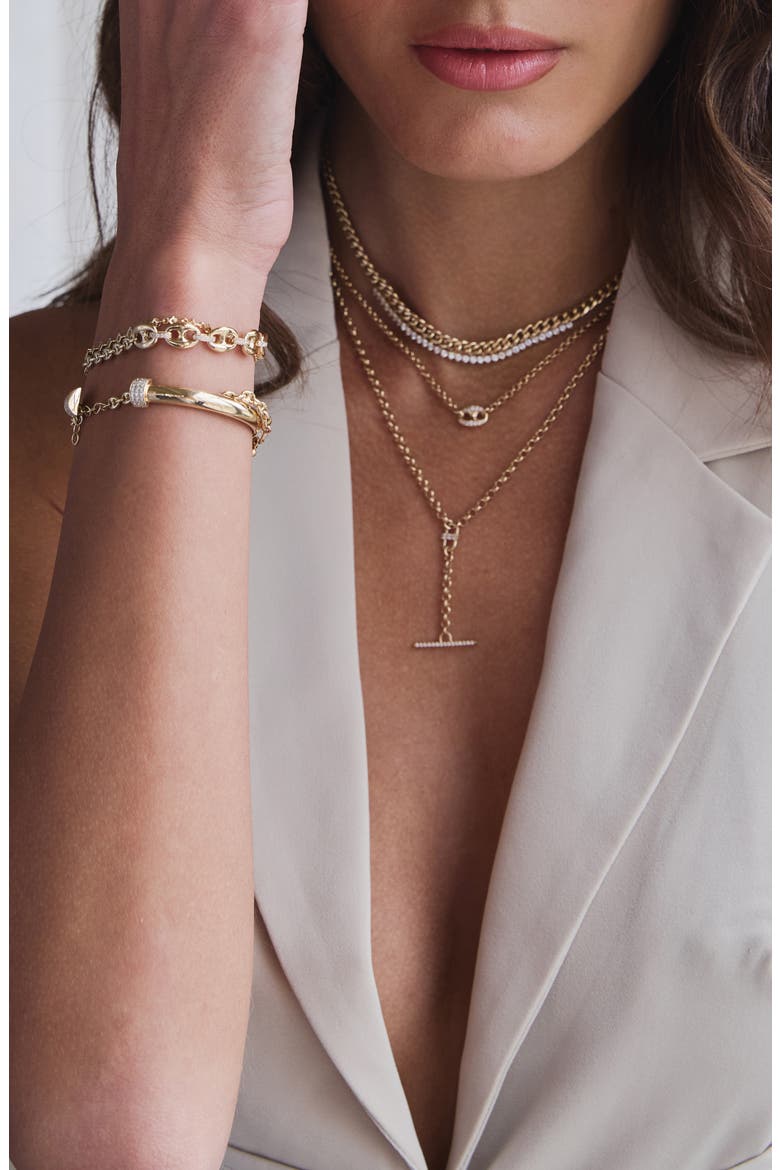 Diamond Toggle Y-Necklace, Alternate, color, 14K YELLOW GOLD