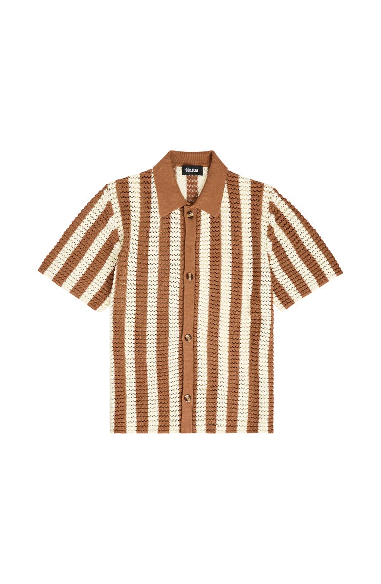 SER.O.YA Maximus Crochet Button Down, Alternate, color,