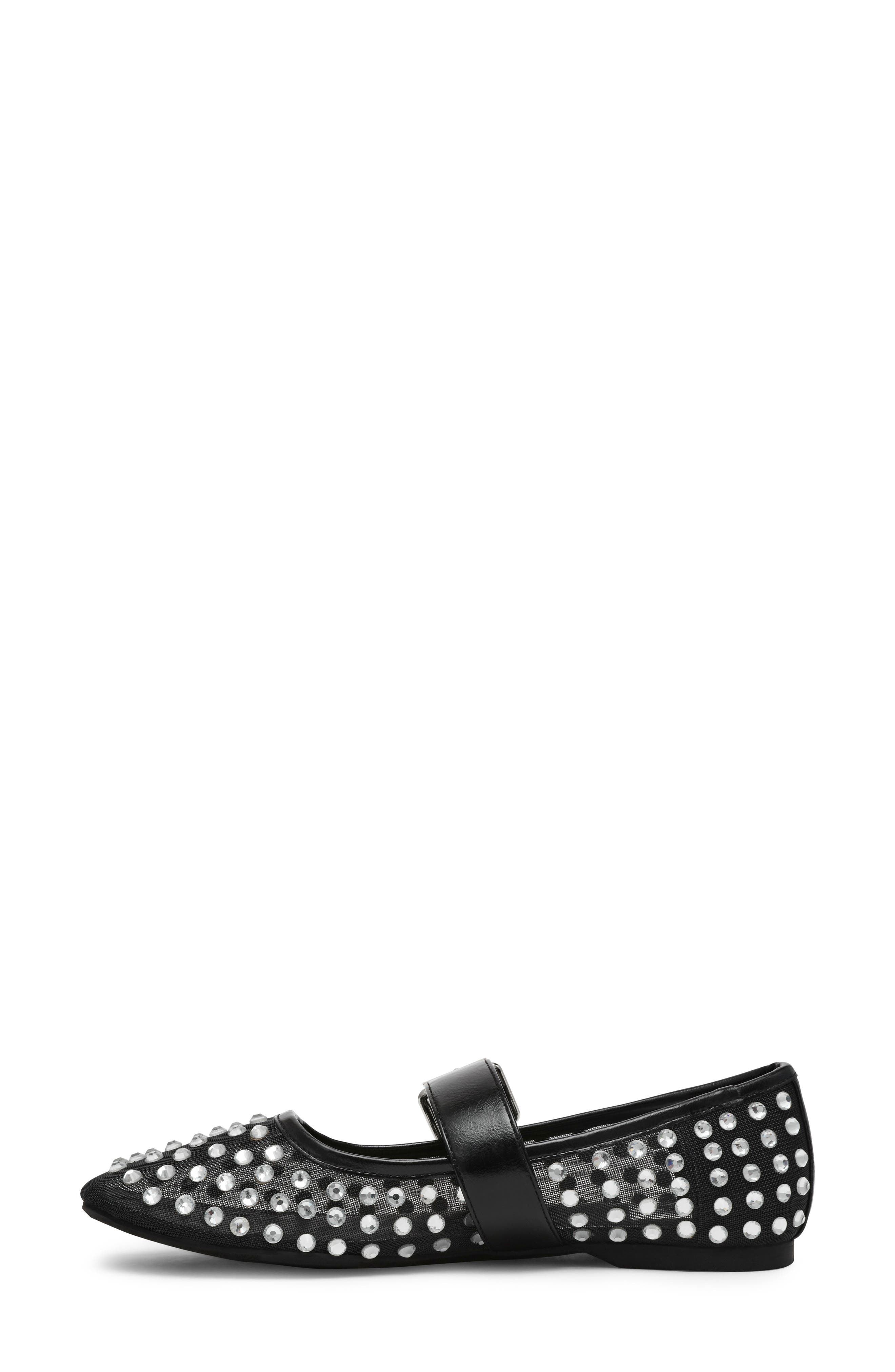 Mellie Mary Jane Flat, Alternate, color, BLACK SPARKLE