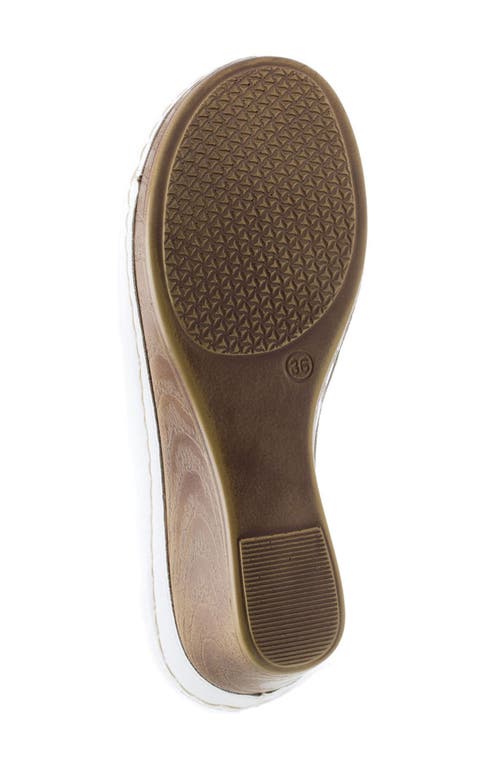 Good Choice New York Sydney Floral Platform Wedge Sandal In Pewter