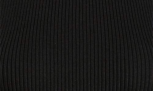 Wit & Wisdom Elbow Sleeve Rib Sweater In Black