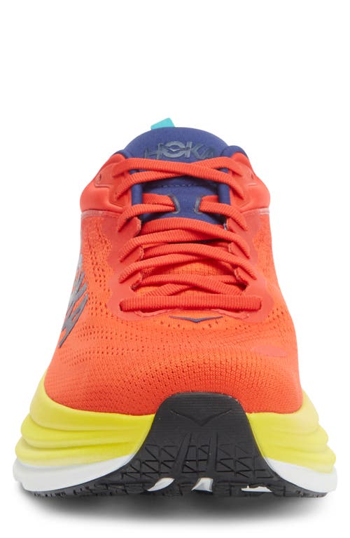 Hoka Bondi 8 Running Shoe In Orange
