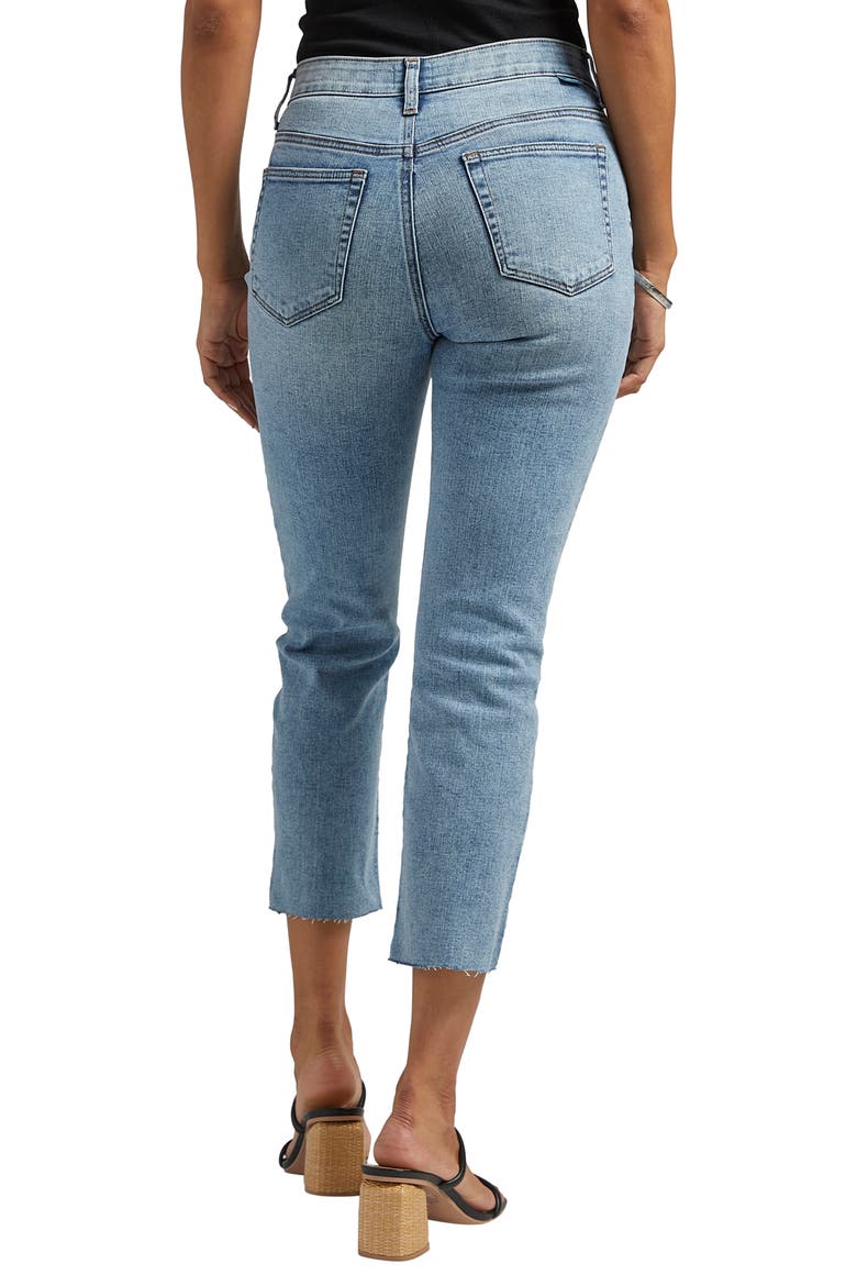 Ruby Raw Hem Crop Straight Leg Jeans, Alternate, color, NOMADIC BLUE