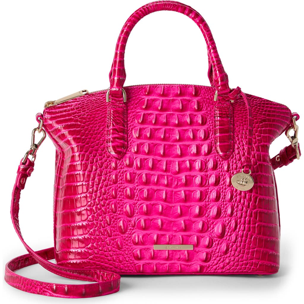 Brahmin Duxbury Croc Embossed Leather Satchel In Affection