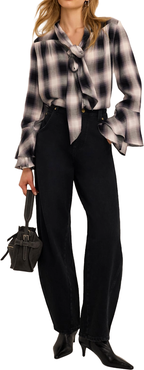 MINT VELVET Check Blouse