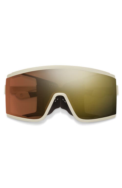 Smith Pursuit 148mm Chromapop™ Glacier Photochromic Polarized Shield Sunglasses In Gray