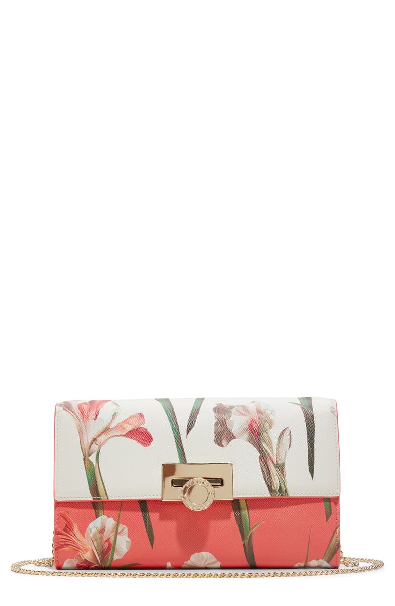 Ted Baker Parisa Floral Print Crossbody Bag, Main, color,