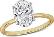 Julianna B. Oval Lab Grown Diamond Solitaire Ring 14k