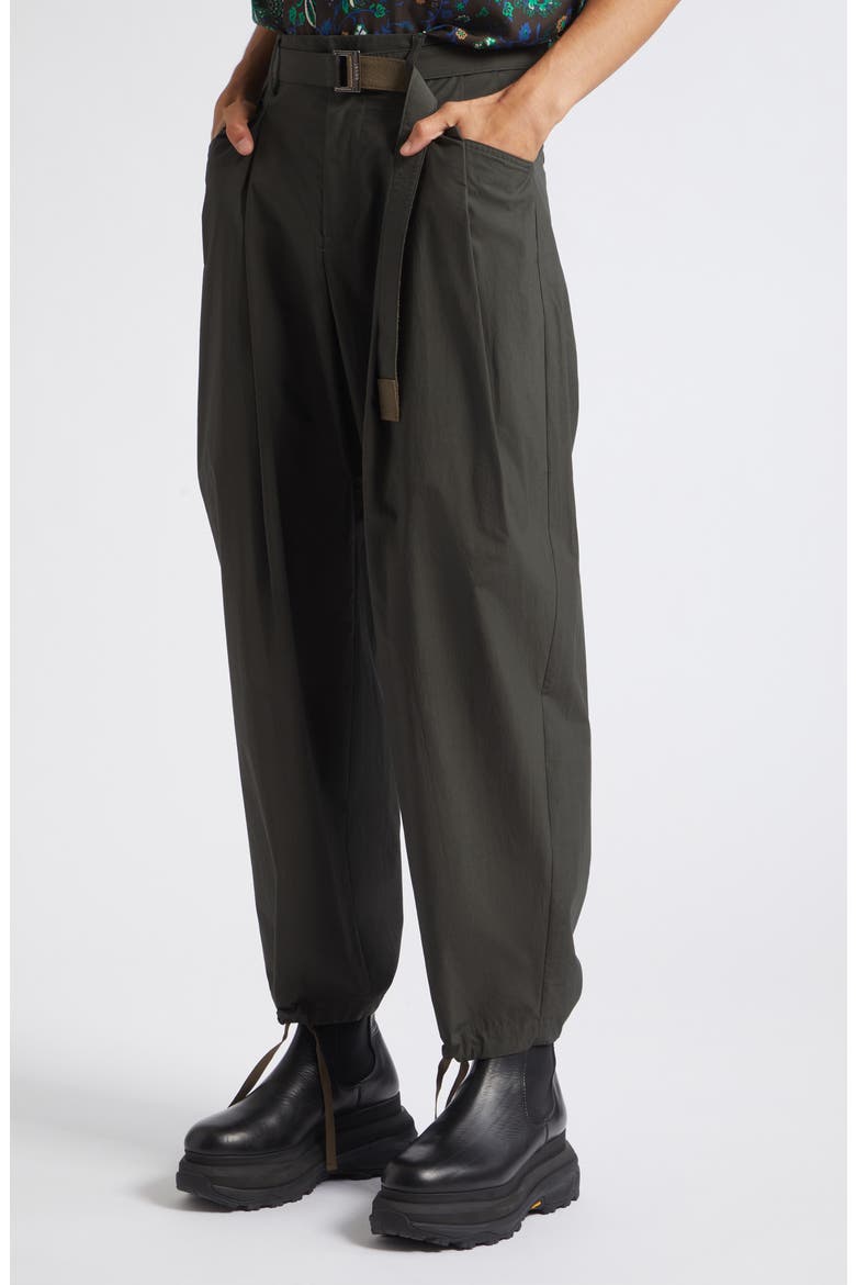 Cotton Typewriter Pants, Alternate, color, DARK KHAKI