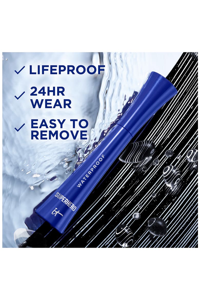 Superhero Volumizing Waterproof Mascara, Alternate, color, BLACK