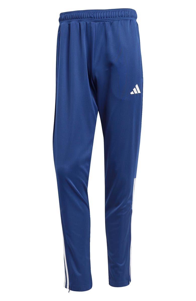 adidas Sereno 3-Stripes AEROREADY Slim Pants, Alternate, color, Dkblue/Whi
