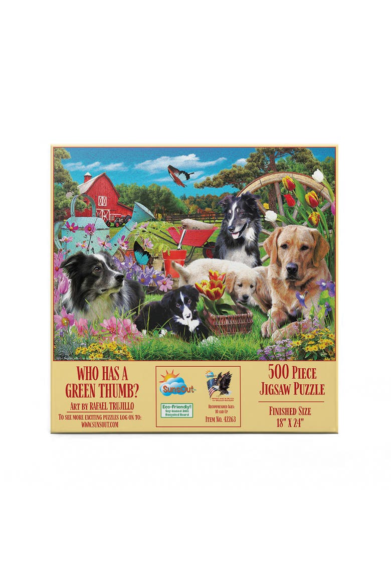 Who has a green Thumb 500 piece Jigsaw Puzzle for Adults, Alternate, color, Multicolor