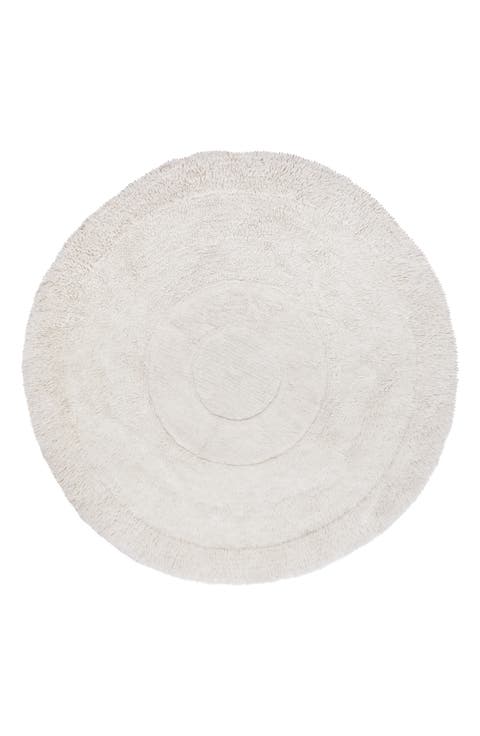 Woolable Arctic Circle Round Washable Wool Rug