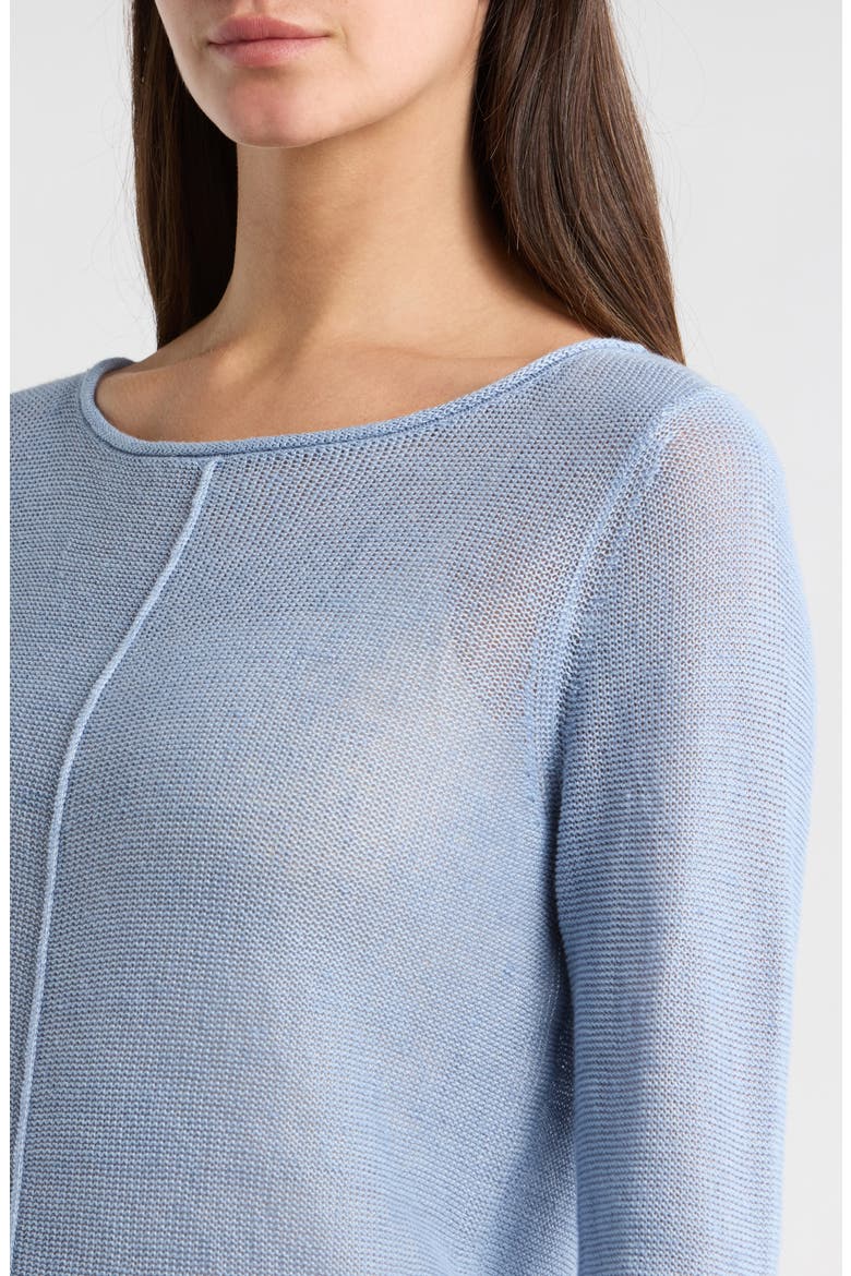 Cedar Relaxed Fit Linen Sweater, Alternate, color, FRENCH BLUE